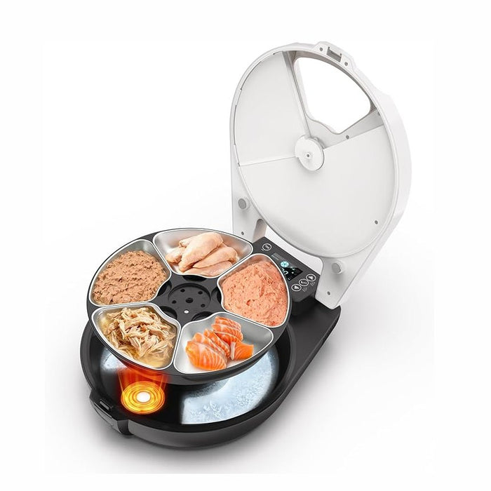 Automatic Wet Food Cat Feeder with Refrigerated