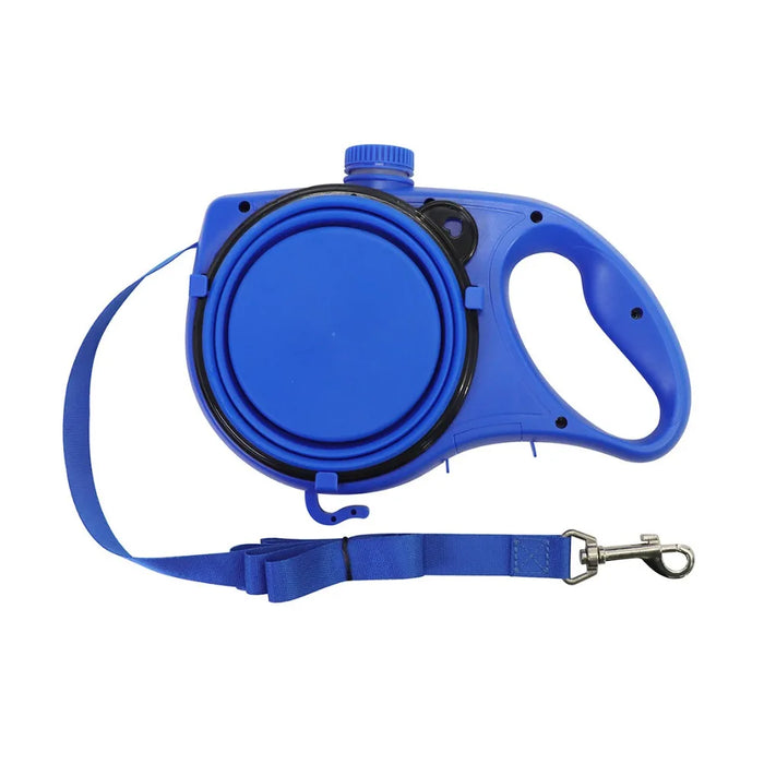 Dog Walking Leash with Built-In Water Bottle