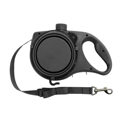 Dog Walking Leash with Built-In Water Bottle